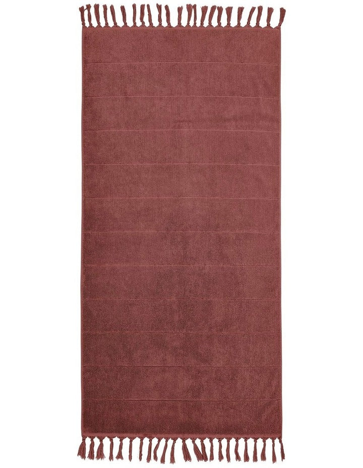 Paros Bath Towel Range in Mahogany