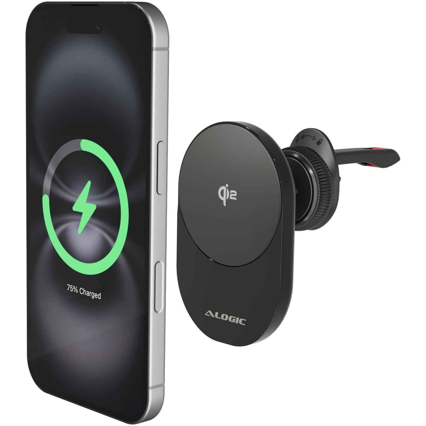 Alogic Clip Qi2 Wireless Car Charger