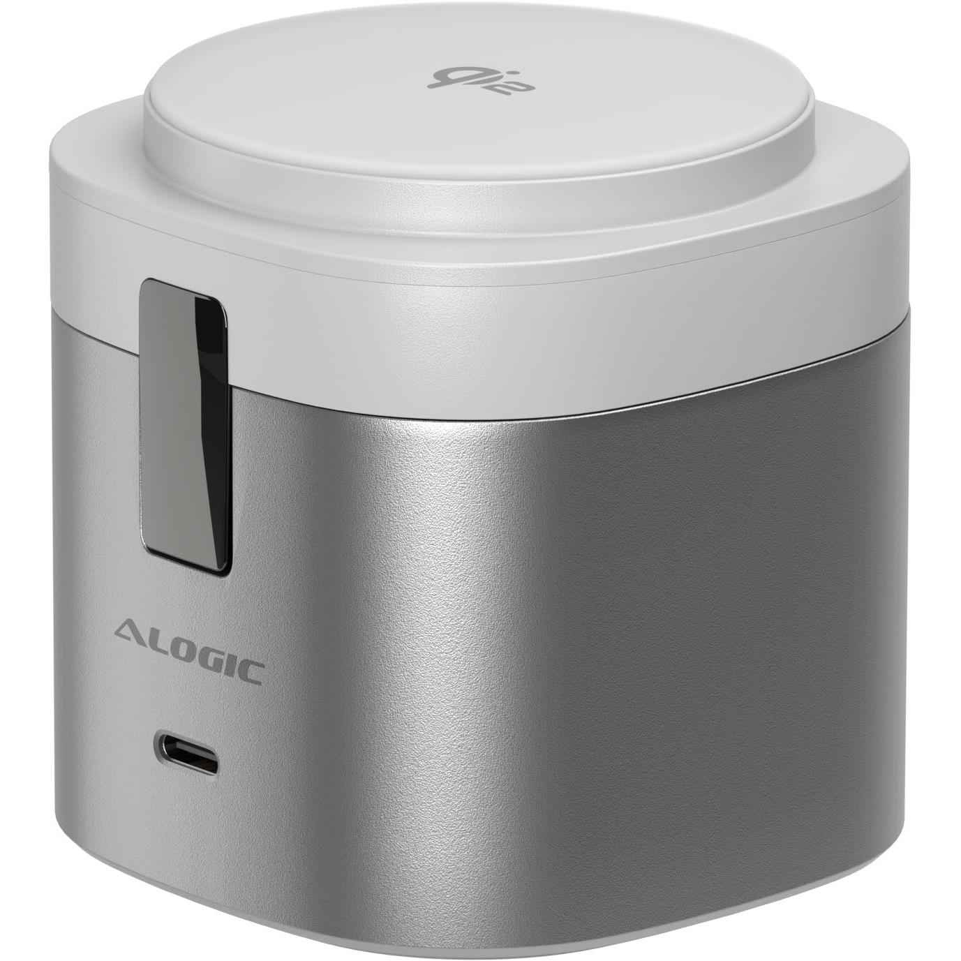 Alogic Powerpod 4-in-1 Qi2 Wireless Charging stand (White)
