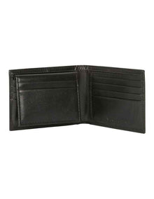 L-Fold Leather Wallet in Black