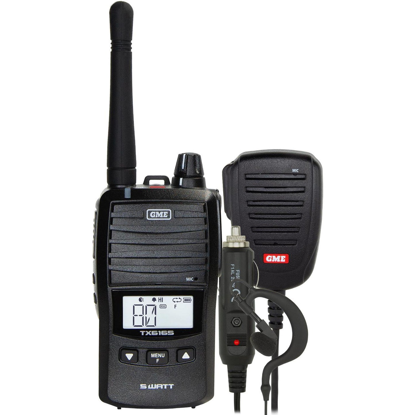 GME TX6165 5/1 Watt UHF CB Handheld Radio