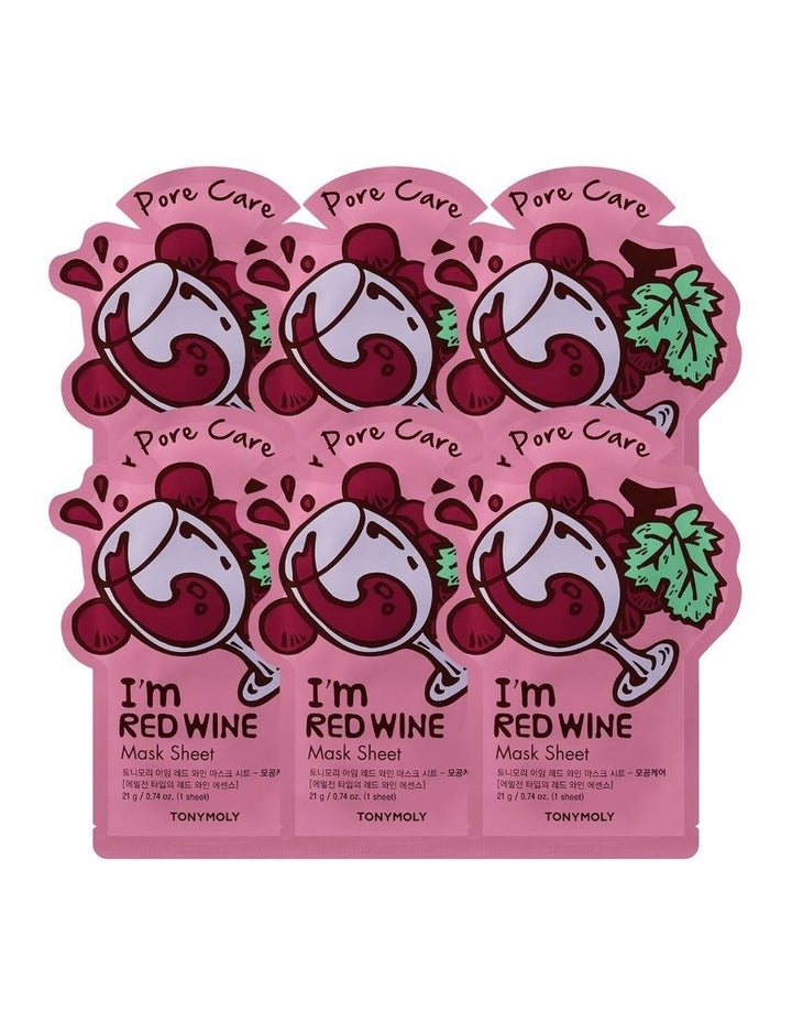 I'm Red Wine 5+1 Free Mask Set