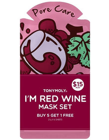 I'm Red Wine 5+1 Free Mask Set