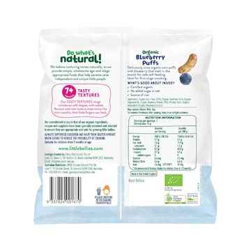 Little Bellies Puffs Blueberry 12g
