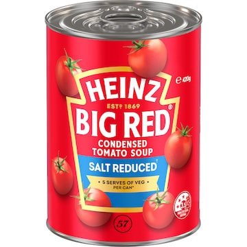 Heinz Big Red Salt Reduced Condensed Tomato Soup 420g