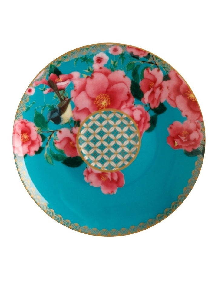 Teas & C's Silk Road Demi Cup and Saucer Set 85ml 2pc Gift Boxed in Aqua