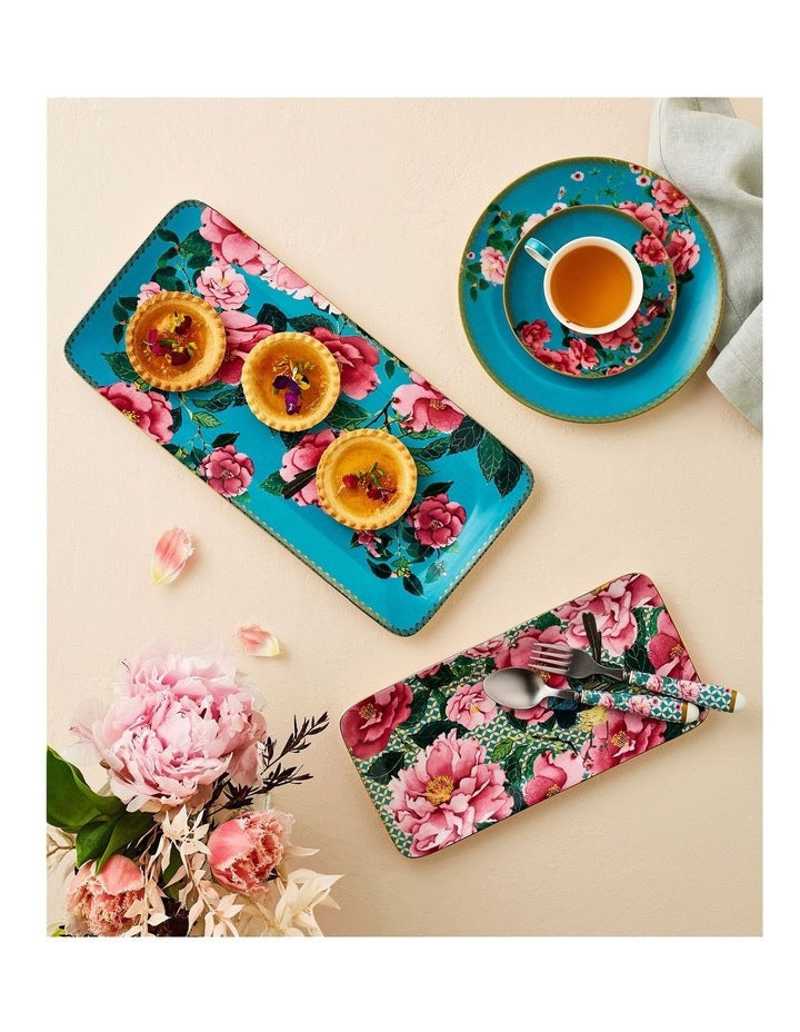 Teas & C's Silk Road Demi Cup and Saucer Set 85ml 2pc Gift Boxed in Aqua