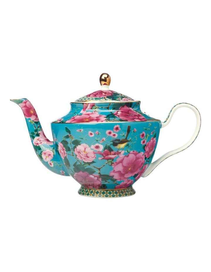 Teas & C's Silk Road Teapot Tea for One with Infuser 1L in Aqua