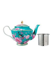 Teas & C's Silk Road Teapot Tea for One with Infuser 1L in Aqua