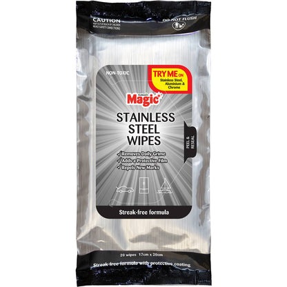 Magic Stainless Steel Wipes Magic Wipes 20 Pack