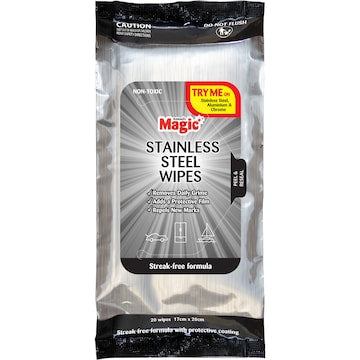 Magic Stainless Steel Wipes 20 pack