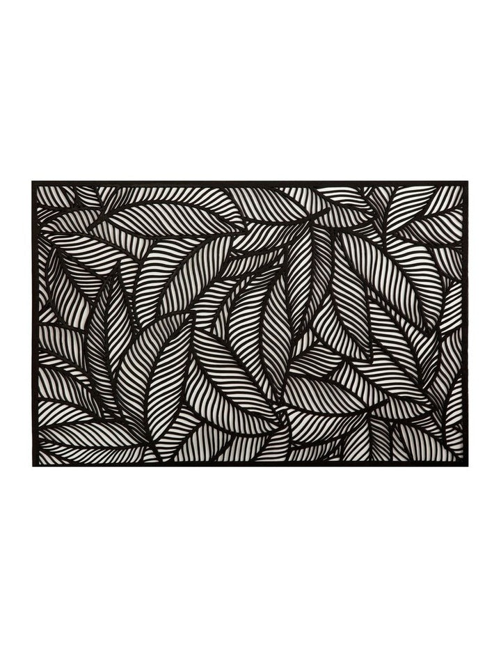 Table Accents Leaf Cut-Out Placemat 45x30cm in Black