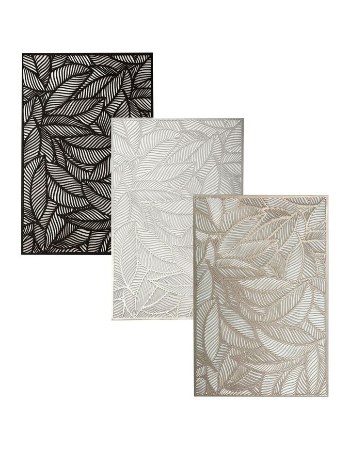 Table Accents Leaf Cut-Out Placemat 45x30cm in Gold