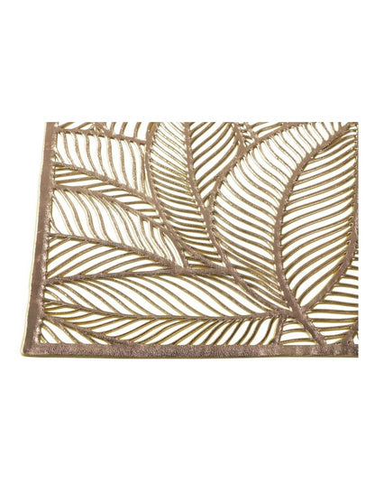 Table Accents Leaf Cut-Out Placemat 45x30cm in Gold