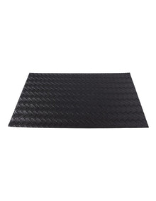 Table Accents Plait Leather Look Placemat 43x30cm in Black