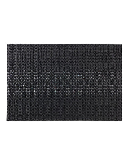 Table Accents Woven Lurex Placemat 45x30cm in Black