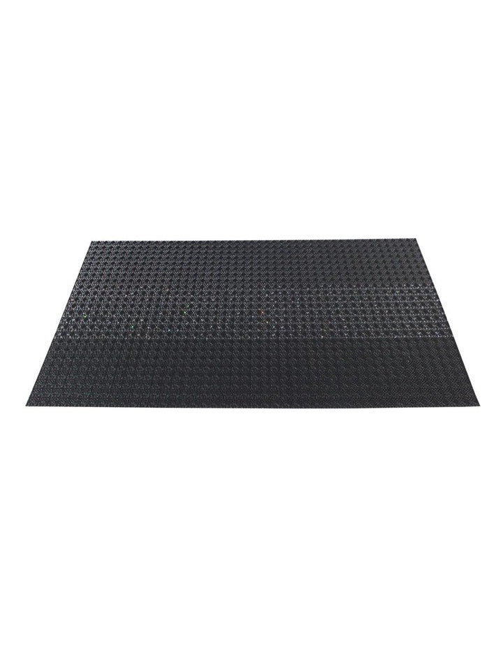Table Accents Woven Lurex Placemat 45x30cm in Black