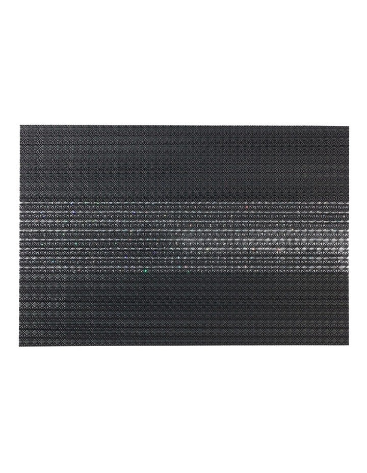 Table Accents Woven Lurex Placemat 45x30cm in Black