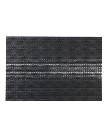 Table Accents Woven Lurex Placemat 45x30cm in Black