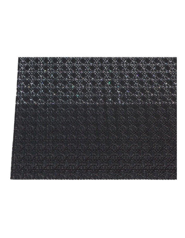 Table Accents Woven Lurex Placemat 45x30cm in Black