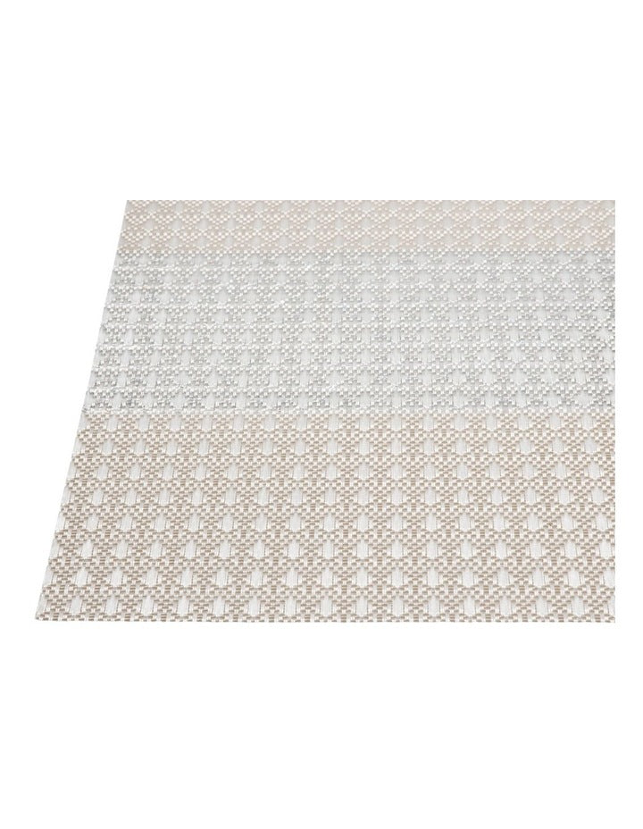 Table Accents Woven Lurex Placemat 45x30cm in Cream