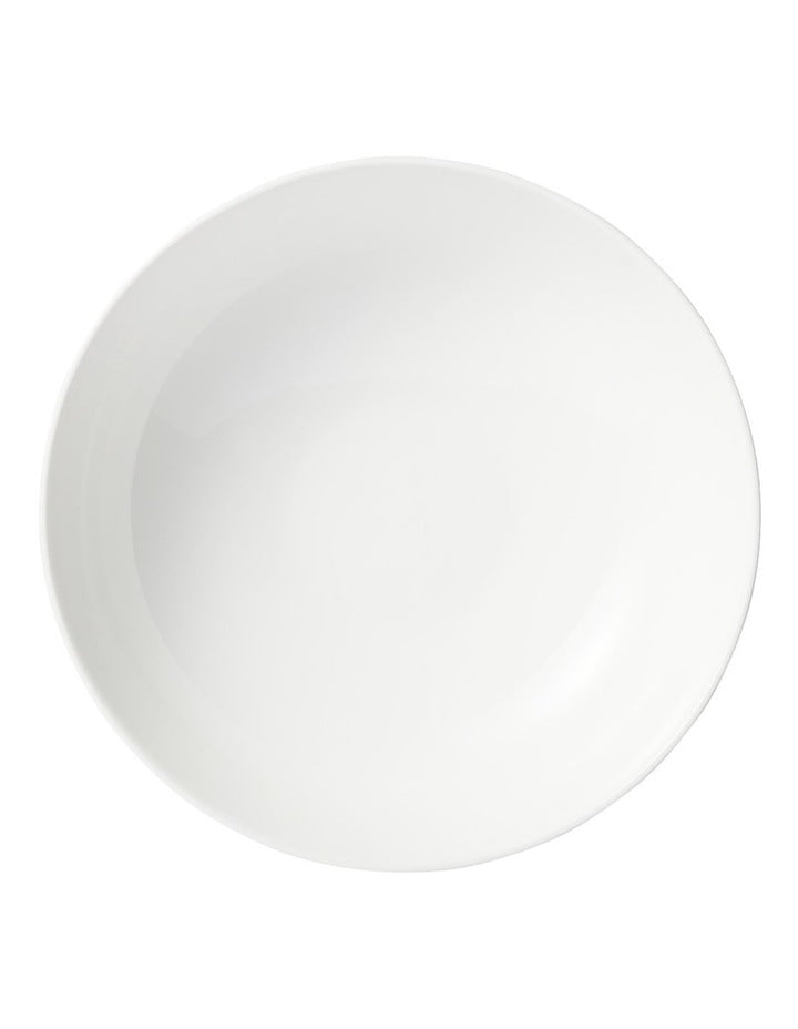 White Basics Diamonds Round Serving Bowl 25cm in White