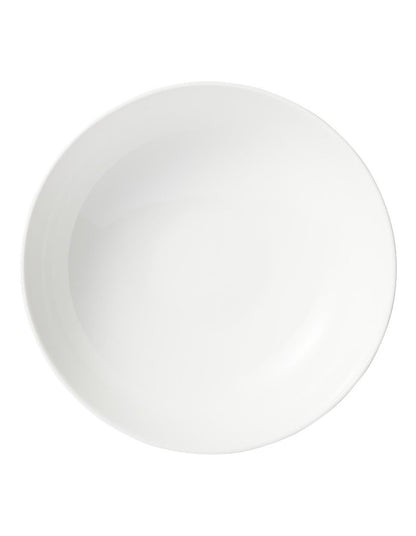 White Basics Diamonds Round Serving Bowl 25cm in White