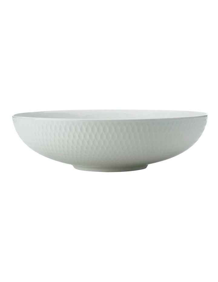 White Basics Diamonds Round Serving Bowl 28cm in White