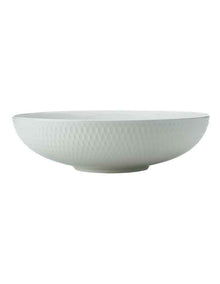 White Basics Diamonds Round Serving Bowl 28cm in White