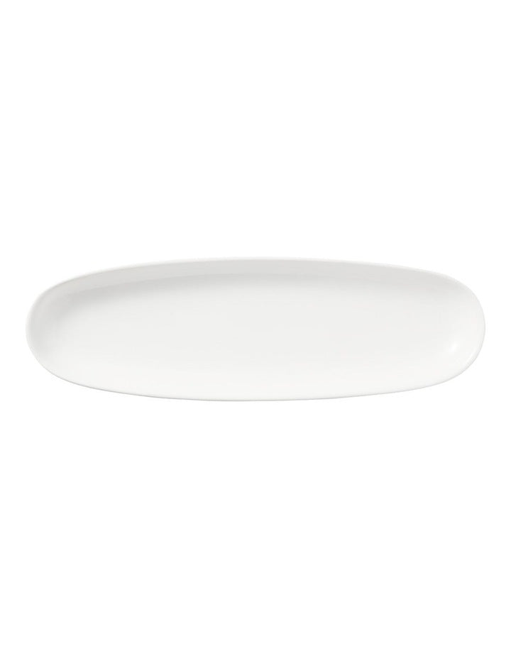 White Basics Oblong Platter 30x9cm in White