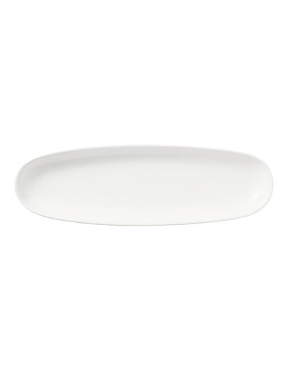 White Basics Oblong Platter 30x9cm in White