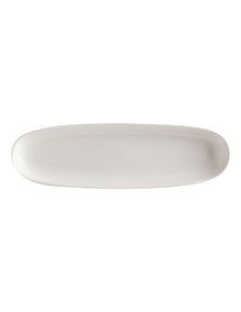 White Basics Oblong Platter 30x9cm in White