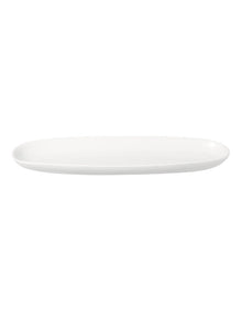White Basics Oblong Platter 30x9cm in White