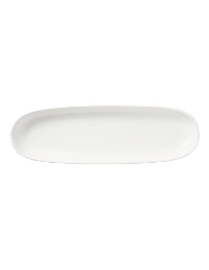 White Basics Oblong Platter 40x12.5cm in White