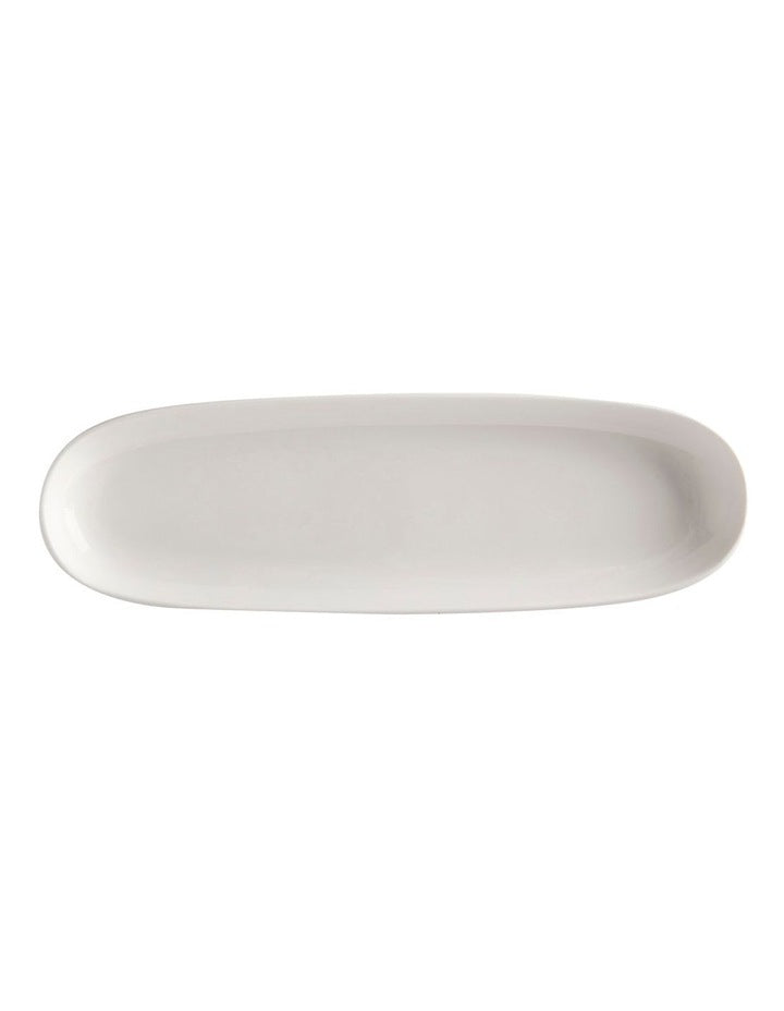 White Basics Oblong Platter 40x12.5cm in White