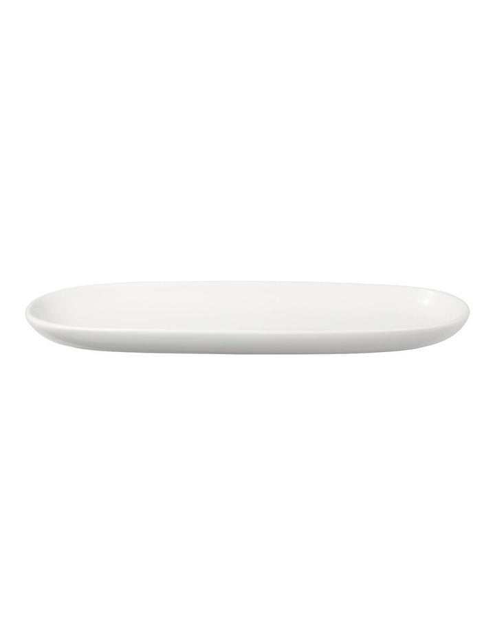 White Basics Oblong Platter 40x12.5cm in White