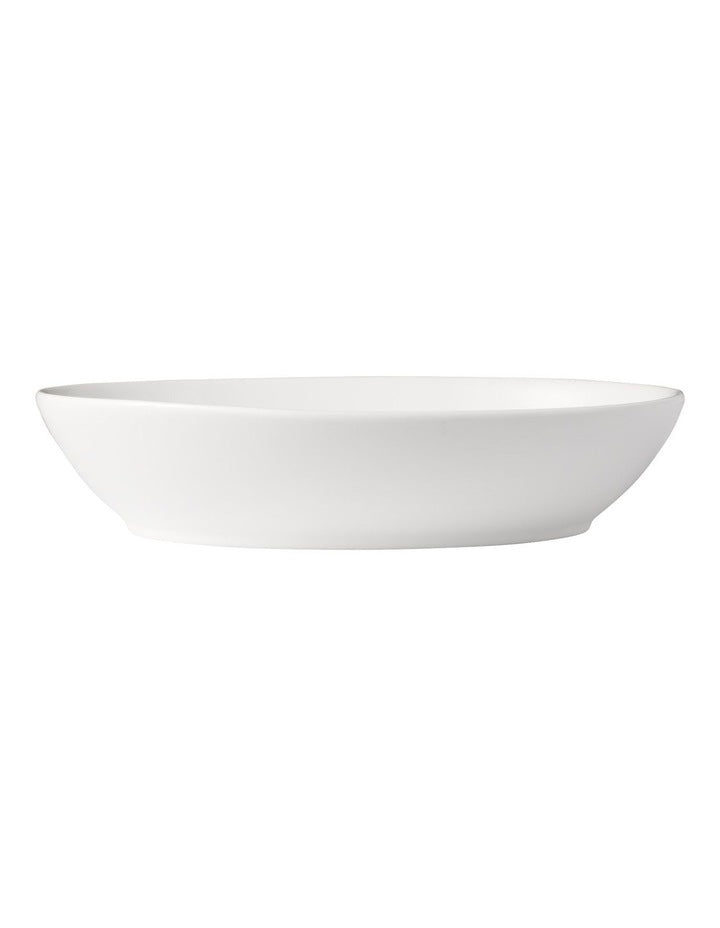 White Basics Oval Bowl 20x14cm in White