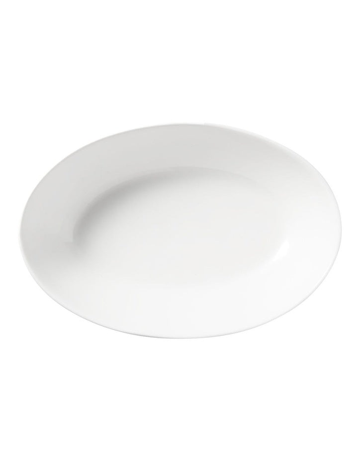 White Basics Oval Bowl 20x14cm in White
