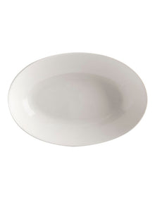 White Basics Oval Bowl 25x17cm in White