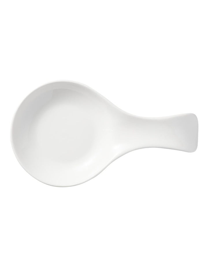 White Basics Round Spoon Rest 23cm