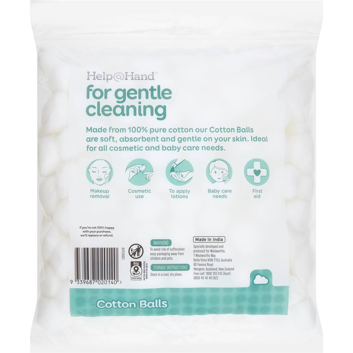Help@Hand Cotton Balls 200 Pack