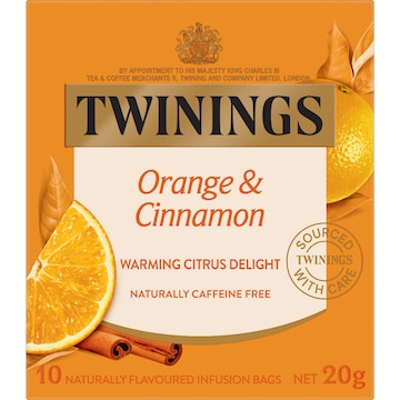 Twinings Orange & Cinnamon Tea Bags 10 pack