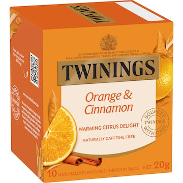 Twinings Orange & Cinnamon Tea Bags 10 pack