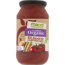 Macro Organic Pasta Sauce Chunky Bolognese 500g