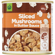 Woolworths Mushrooms In Butter Sauce 400g