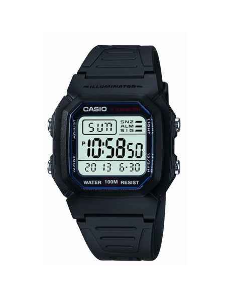 W800H 1 Digital Black Resin Watch