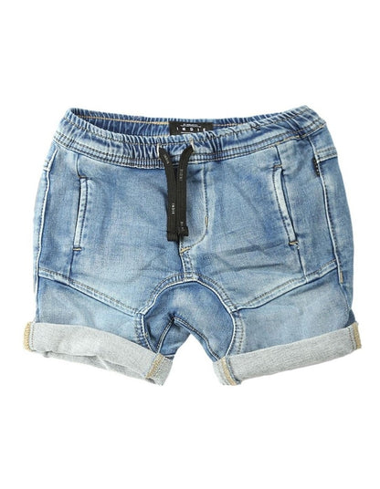 Arched Drifter Short (0-2 years) in Light Denim