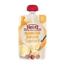 HEINZ LITTLE TREATS BANANA CUSTARD BABY FOOD POUCH 120G 6+ MONTHS