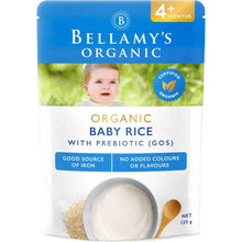 Bellamy's Organic Organic Baby Rice With Prebiotic 4+ Months 125g