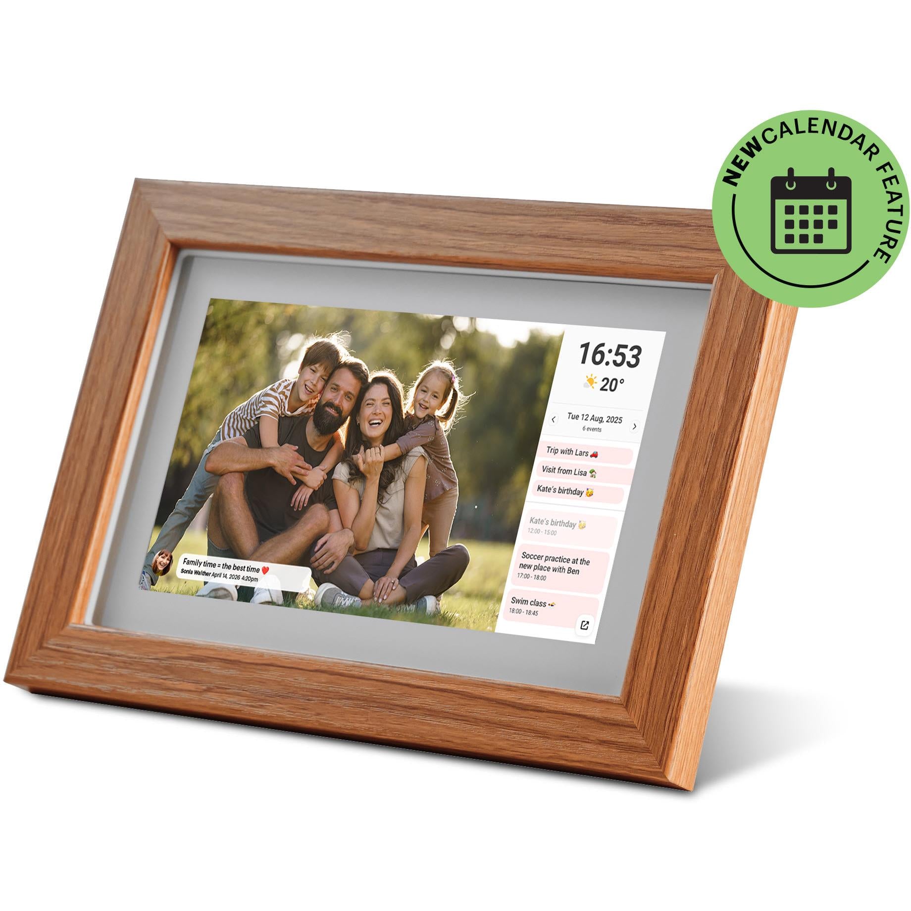 Jackson Frameo Smart Digital Photo Frame 7" 16GB (White Oak)